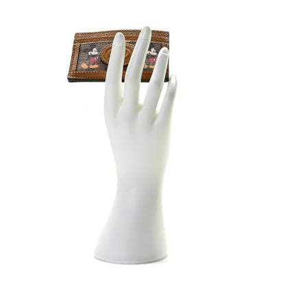 Gucci X DISNEY Mini Vintage GG Supreme Monogram Mickey Mouse Card Holder Beige Vintage Sun Oil 2 of 8