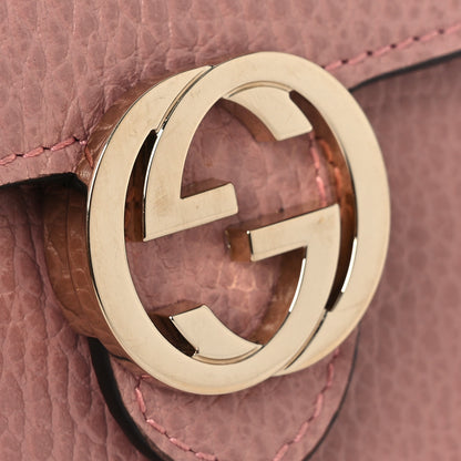 Gucci Dollar Calfskin Interlocking G Chain Wallet Soft Pink 11 of 14