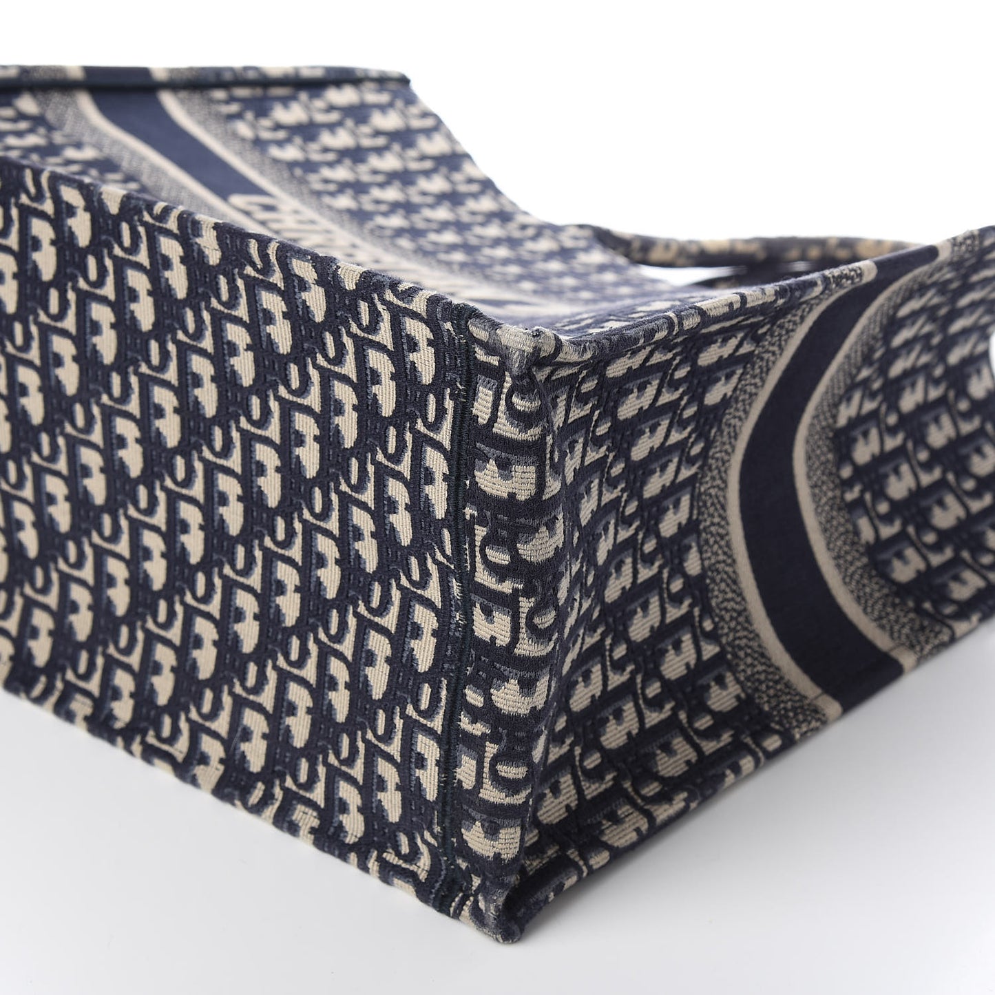 Oblique Book Tote Blue Multicolor