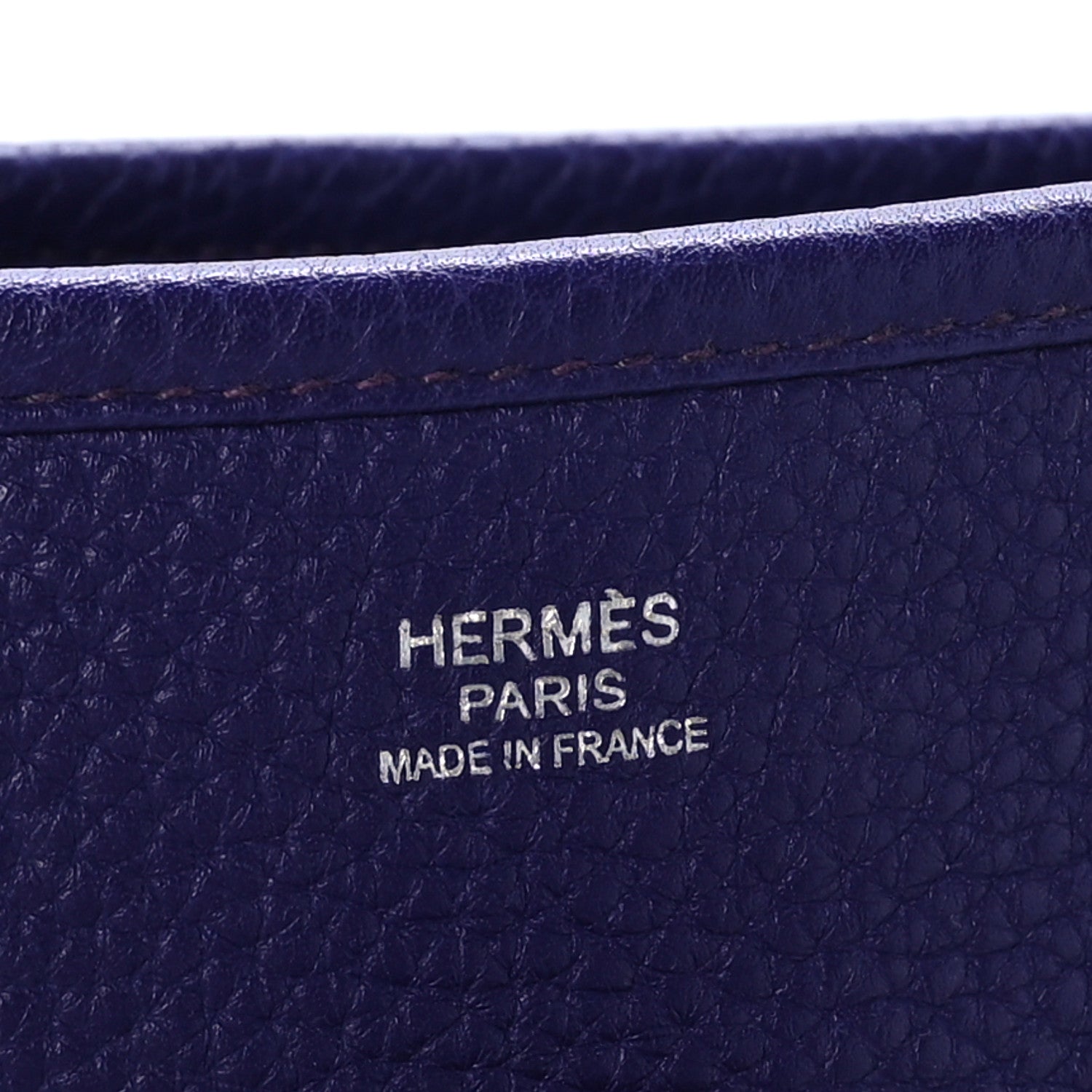 Hermes Taurillon Clemence Evelyne III PM Iris 6 of 10