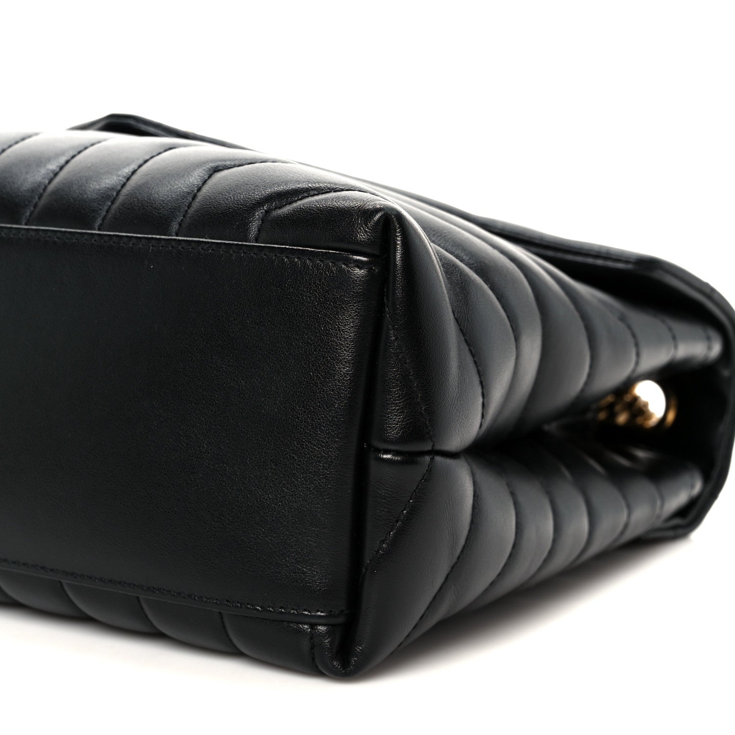 Saint Laurent Calfskin Y Quilted Monogram Medium Loulou Chain Satchel Black 11 of 12