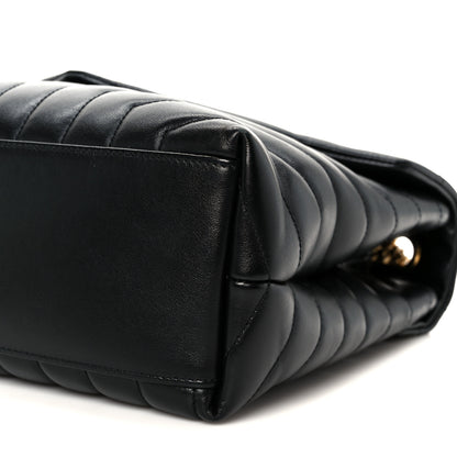 Saint Laurent Calfskin Y Quilted Monogram Medium Loulou Chain Satchel Black 11 of 12