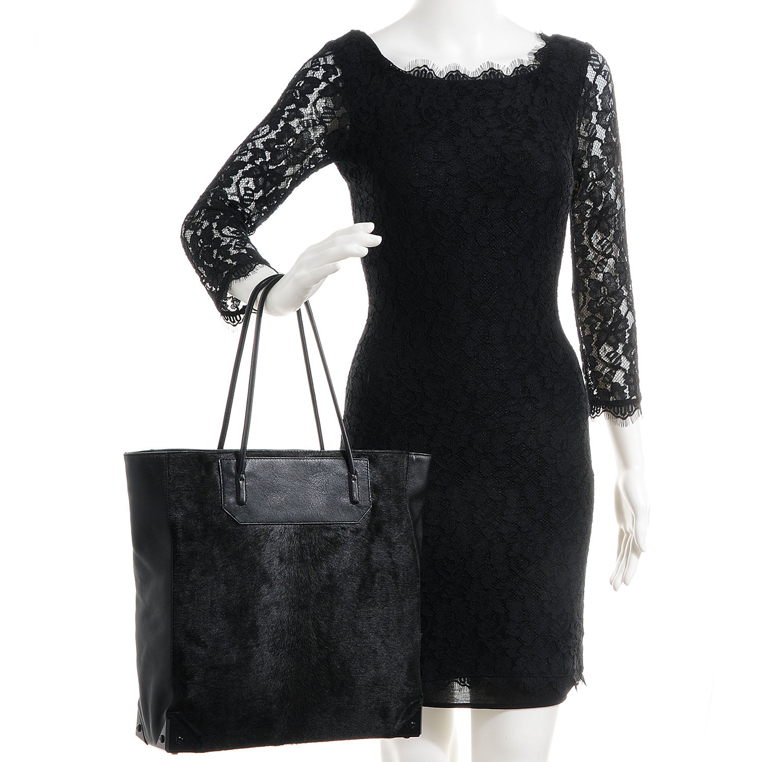 Alexander Wang Calf Hair Prisma Tote Black 2 of 7
