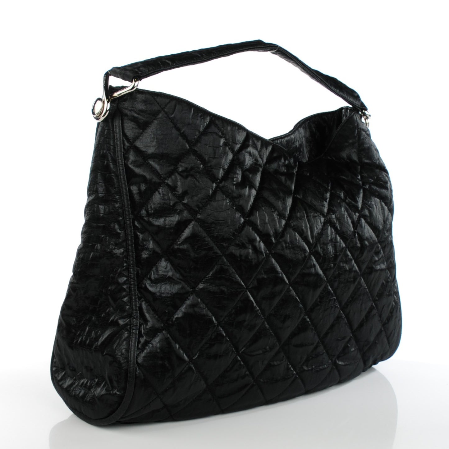 Nylon Quilted Le Marais Hobo Black