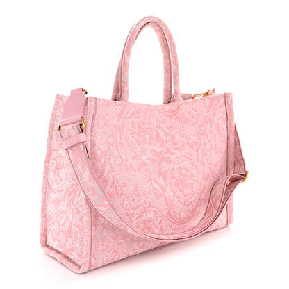 Versace Jacquard Barocco Print Medium Athena Tote Pink 3 of 10