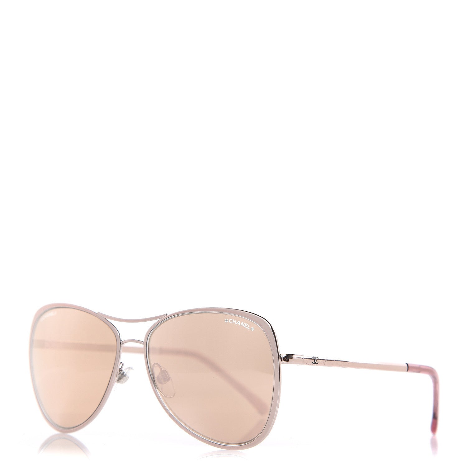 Chanel Mirrored Pilot Summer Sunglasses 4223 Pink 1 of 6