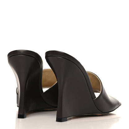Bottega Veneta Lambskin Stretch Wedge 90mm Sandals 36.5 Fondant 4 of 9