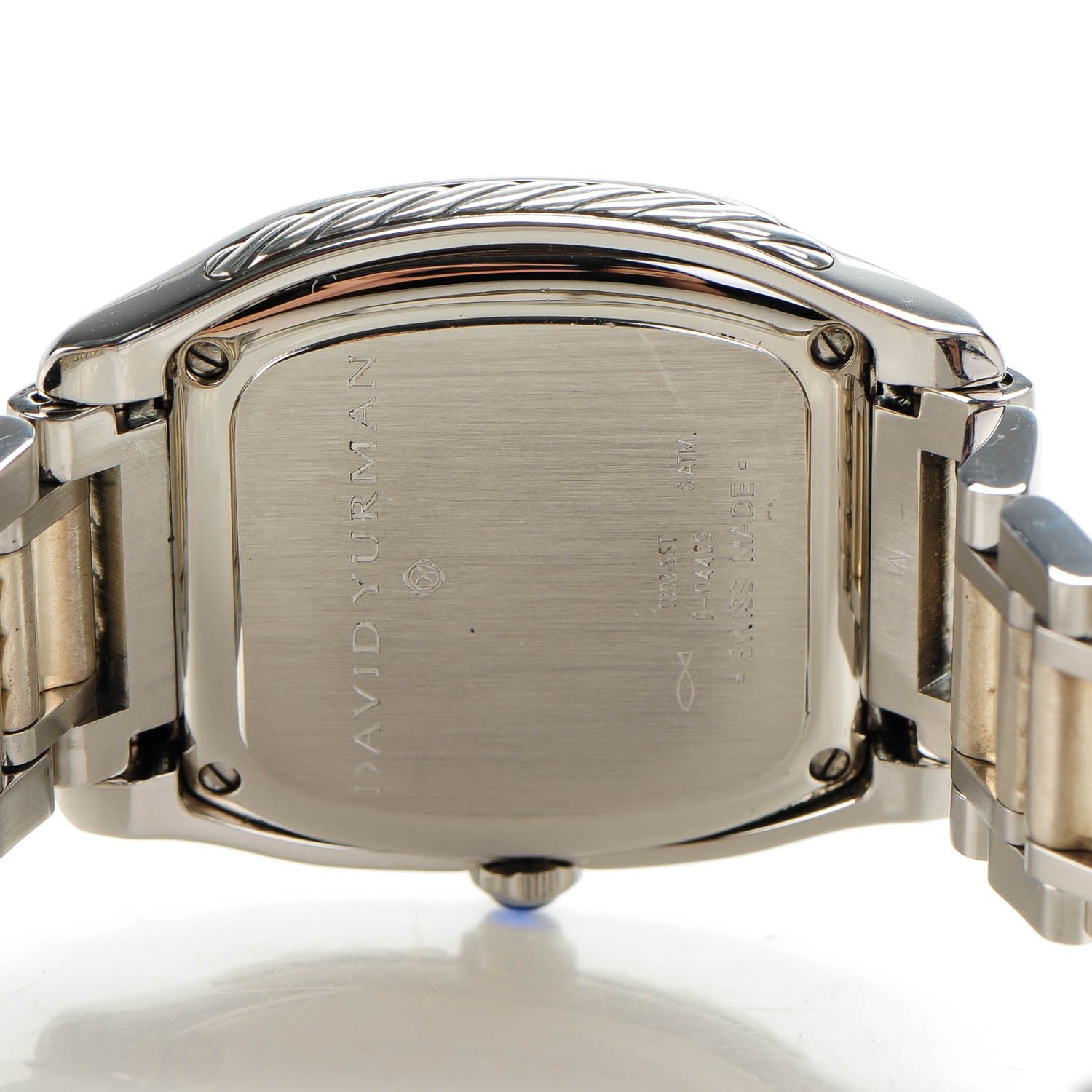 David Yurman Stainless Steel Diamond Bezel Dial 32mm Thoroughbred Quartz Watch 5 of 6