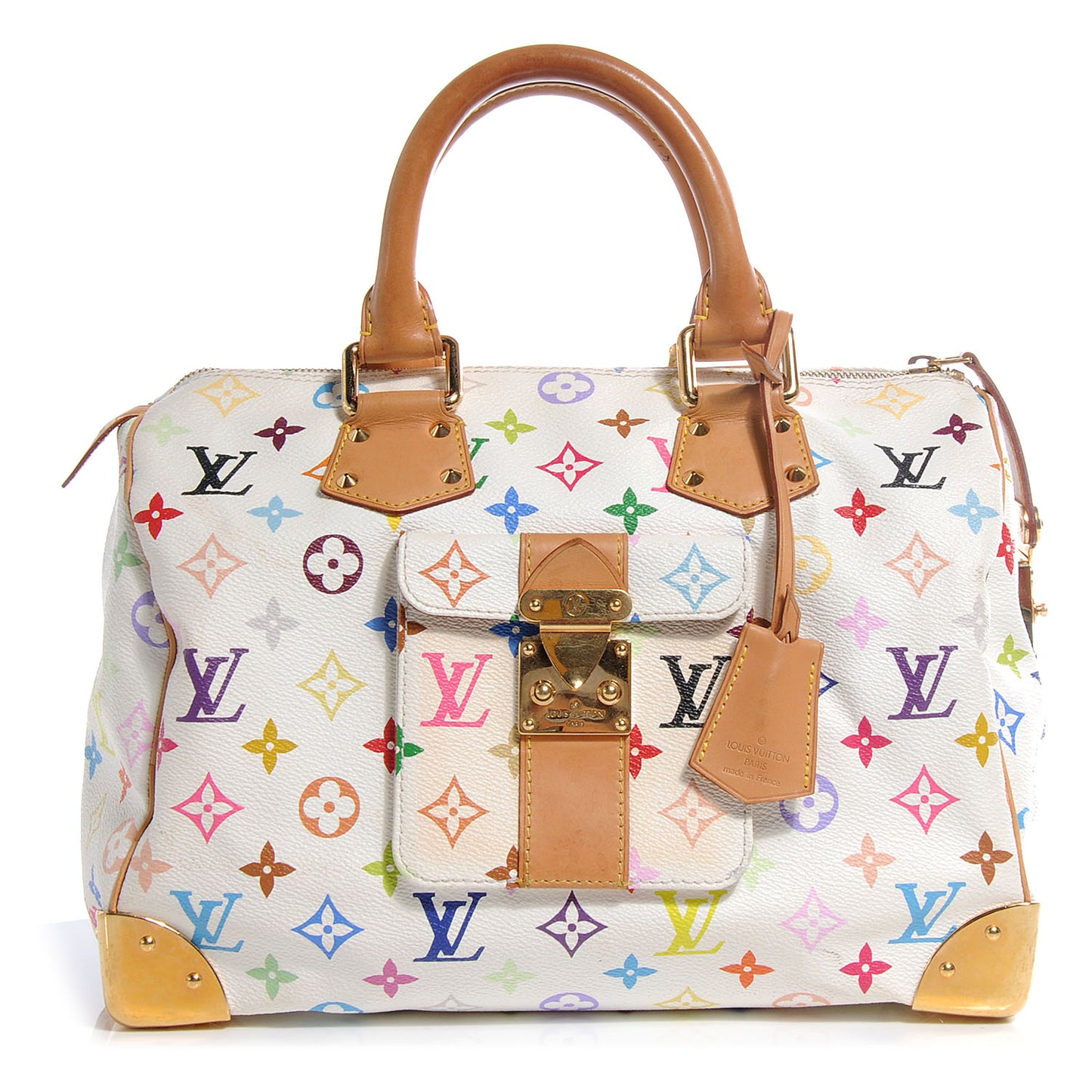Monogram Multicolor Speedy 30 White