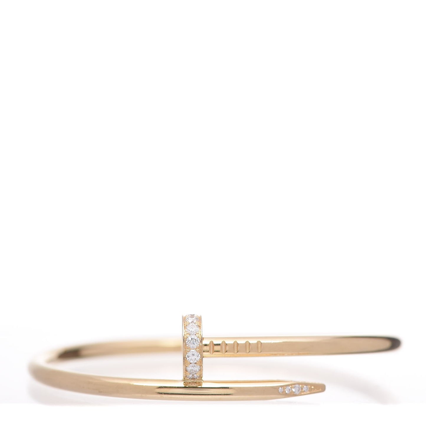 18K Yellow Gold Diamond Juste Un Clou Bracelet 17