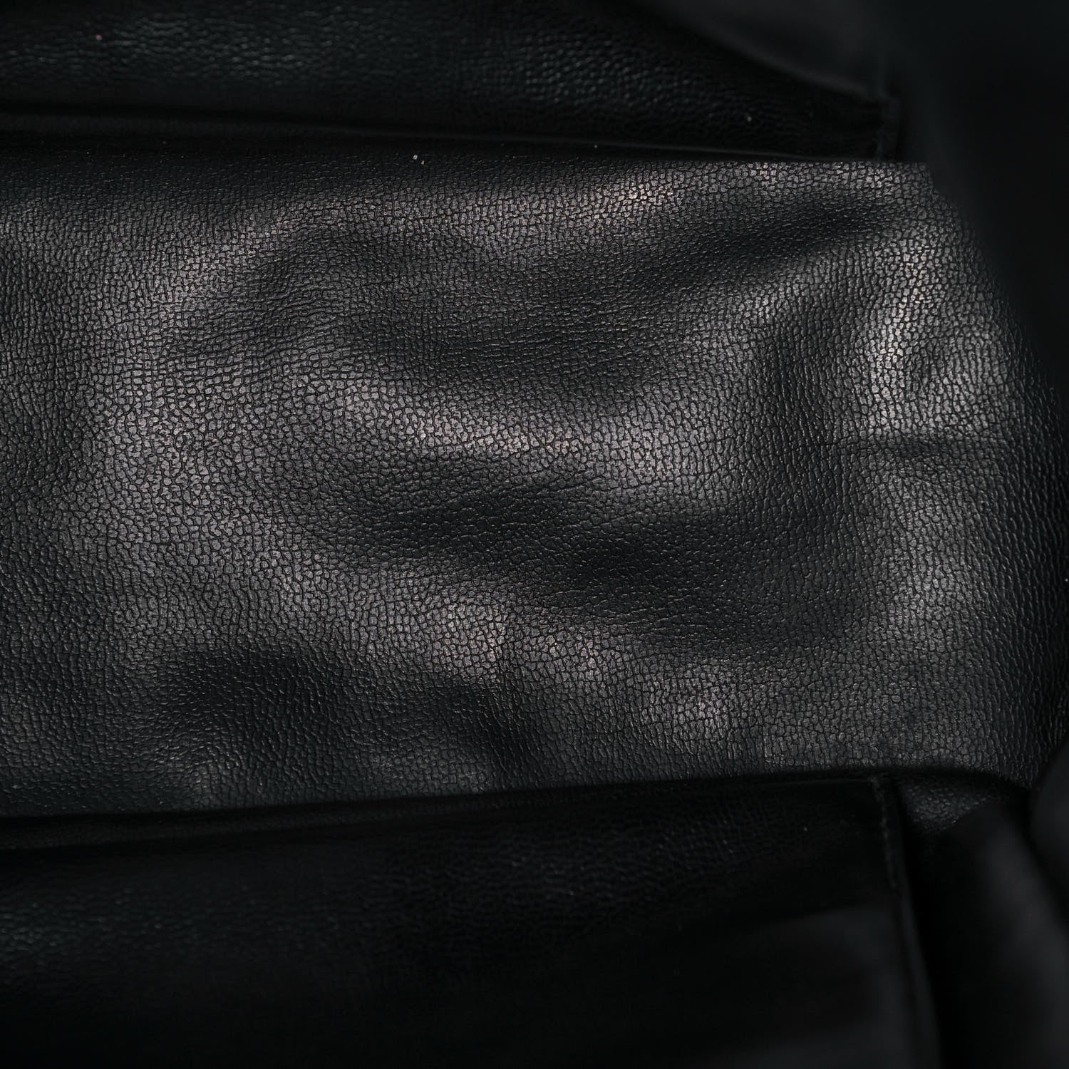 Chanel Lambskin Quilted Shopping Tote Black 12 of 18