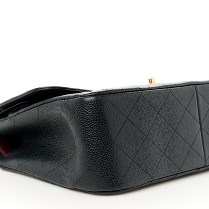 Chanel Caviar Quilted Jumbo Double Flap Black 10 of 11