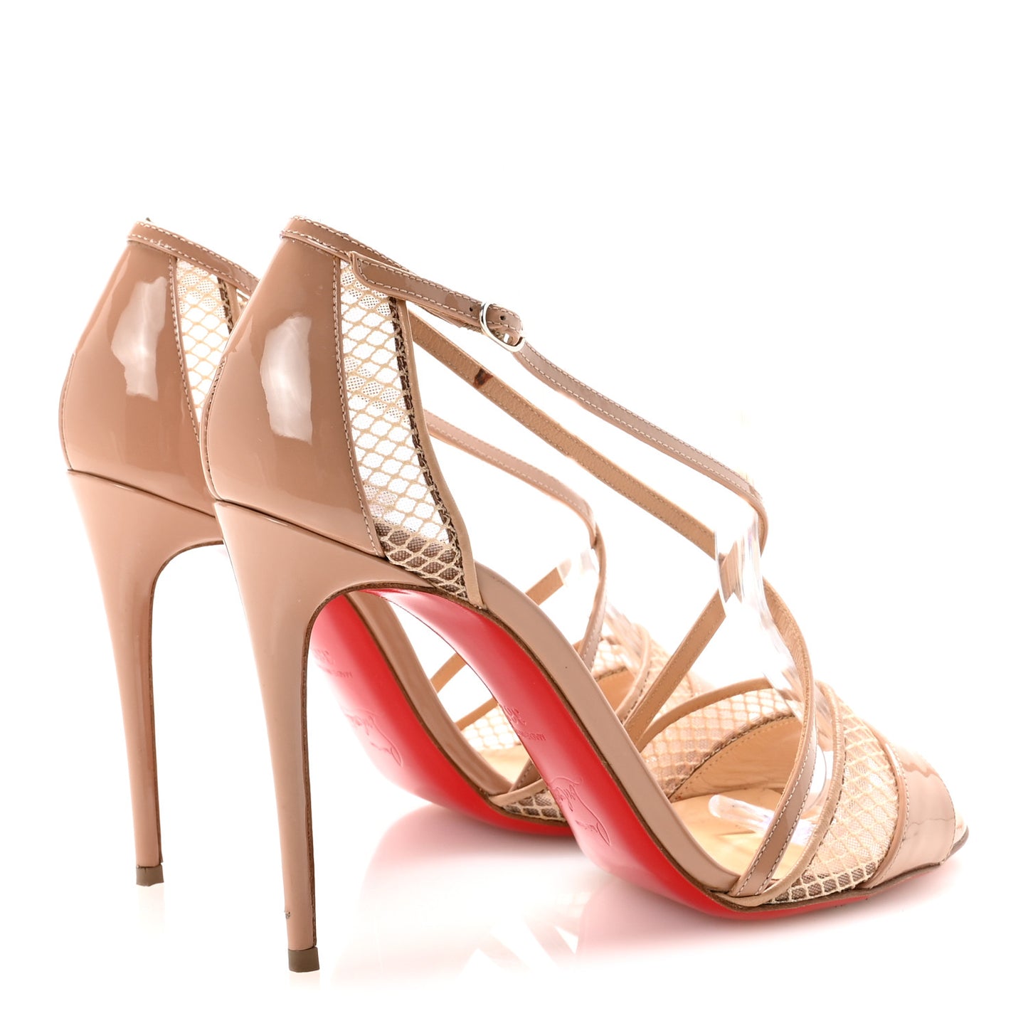 Patent Mesh Slikova Sandals Pumps 36.5 Nude