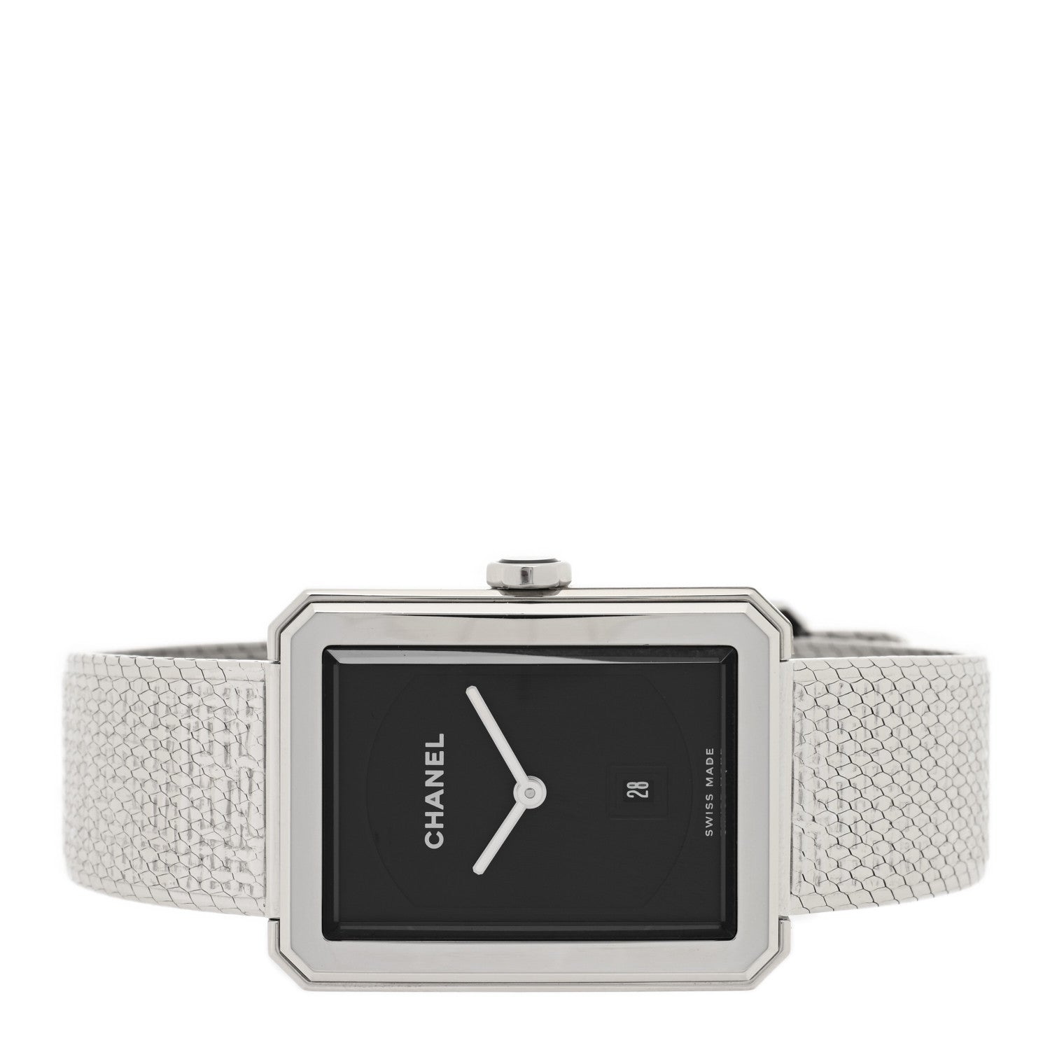 Chanel Stainless Steel 26mm Boy-friend Tweed Quartz Watch Black 2 of 4