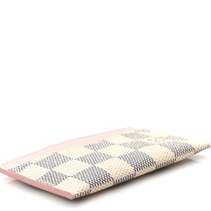 Louis Vuitton Damier Azur Daily Card Holder Rose Ballerine 4 of 6