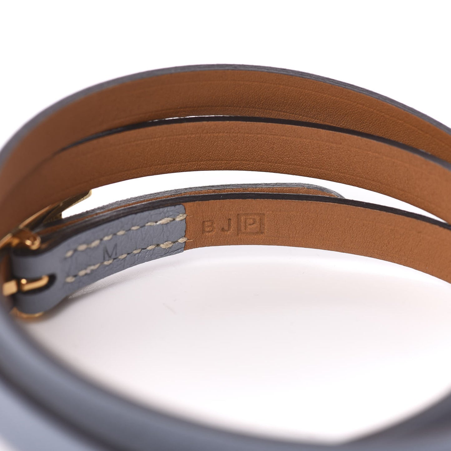 Swift Hapi 3 MM Triple Tour Wrap Bracelet M Bleu Lin