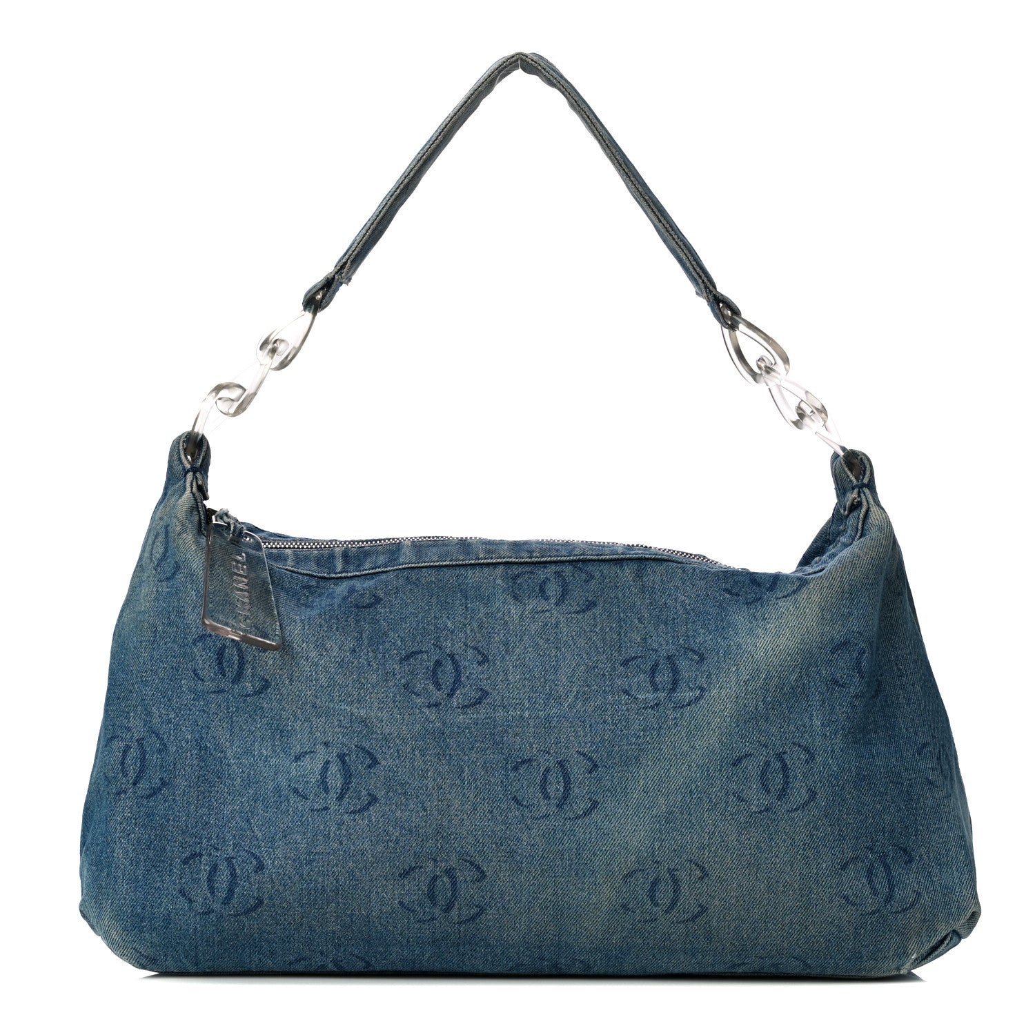 Chanel Denim CC Hobo Dark Blue 1 of 16