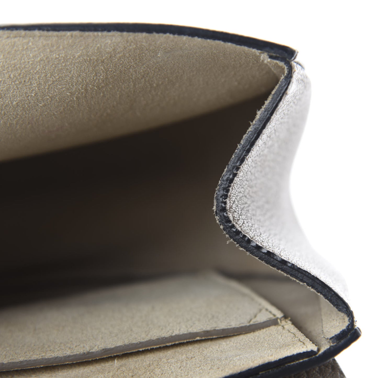 Grained Lambskin Drew Shoulder Bag Motty Grey