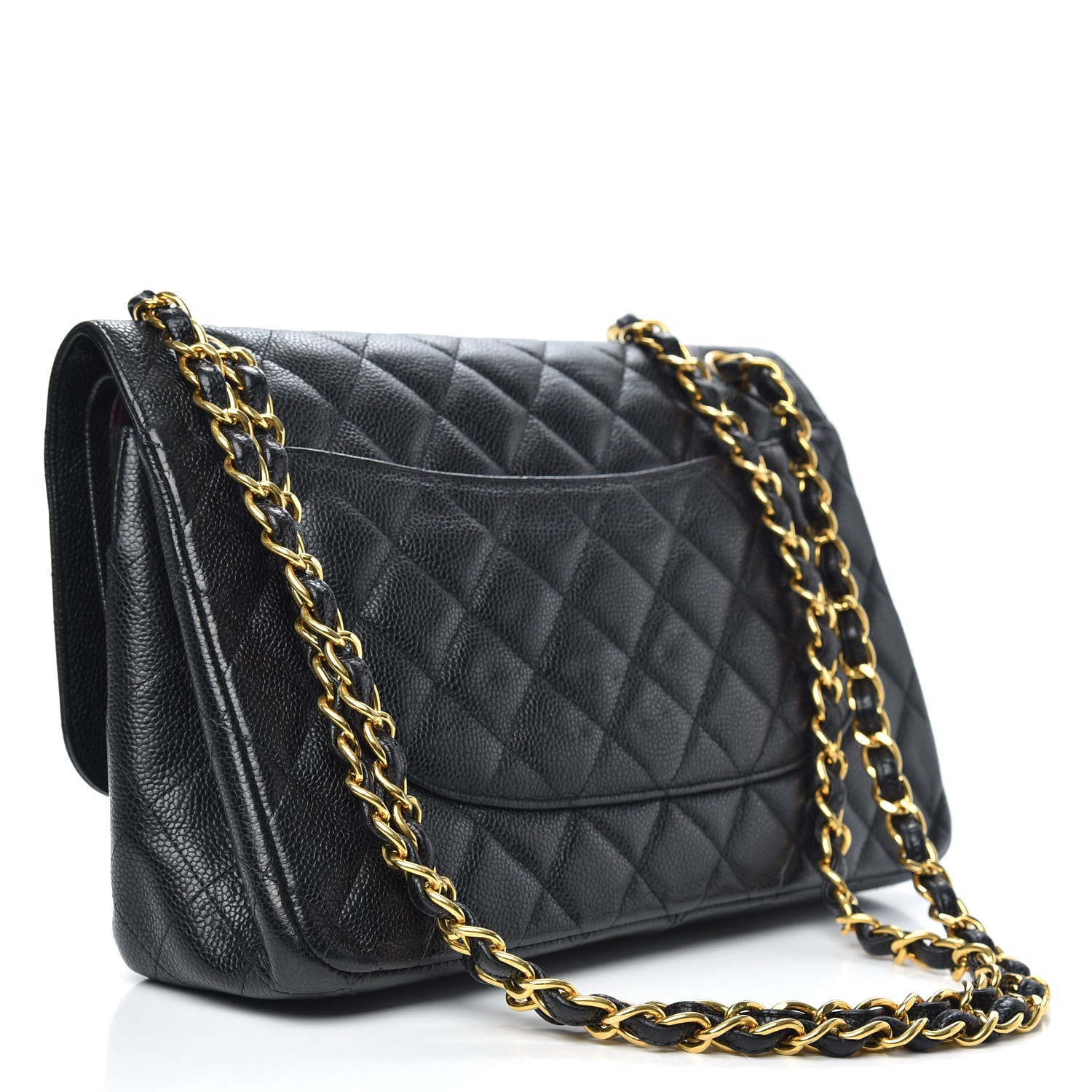 Chanel Caviar Quilted Jumbo Double Flap Black 3 of 13