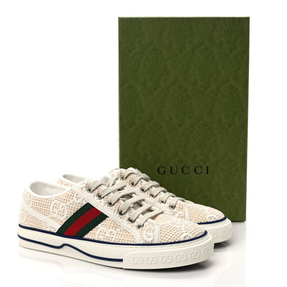 Gucci Sepang Canvas GG Monogram Web Womens 1977 Tennis Sneakers 39.5 Beige Mystic White 8 of 8