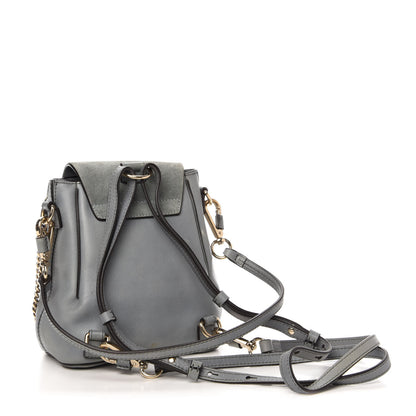 Chloe Suede Calfskin Mini Faye Backpack Airy Grey 2 of 14