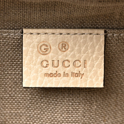 Gucci Monogram Dollar Calfskin Mini Bree Messenger Bag Beige Ebony Avoire 6 of 12