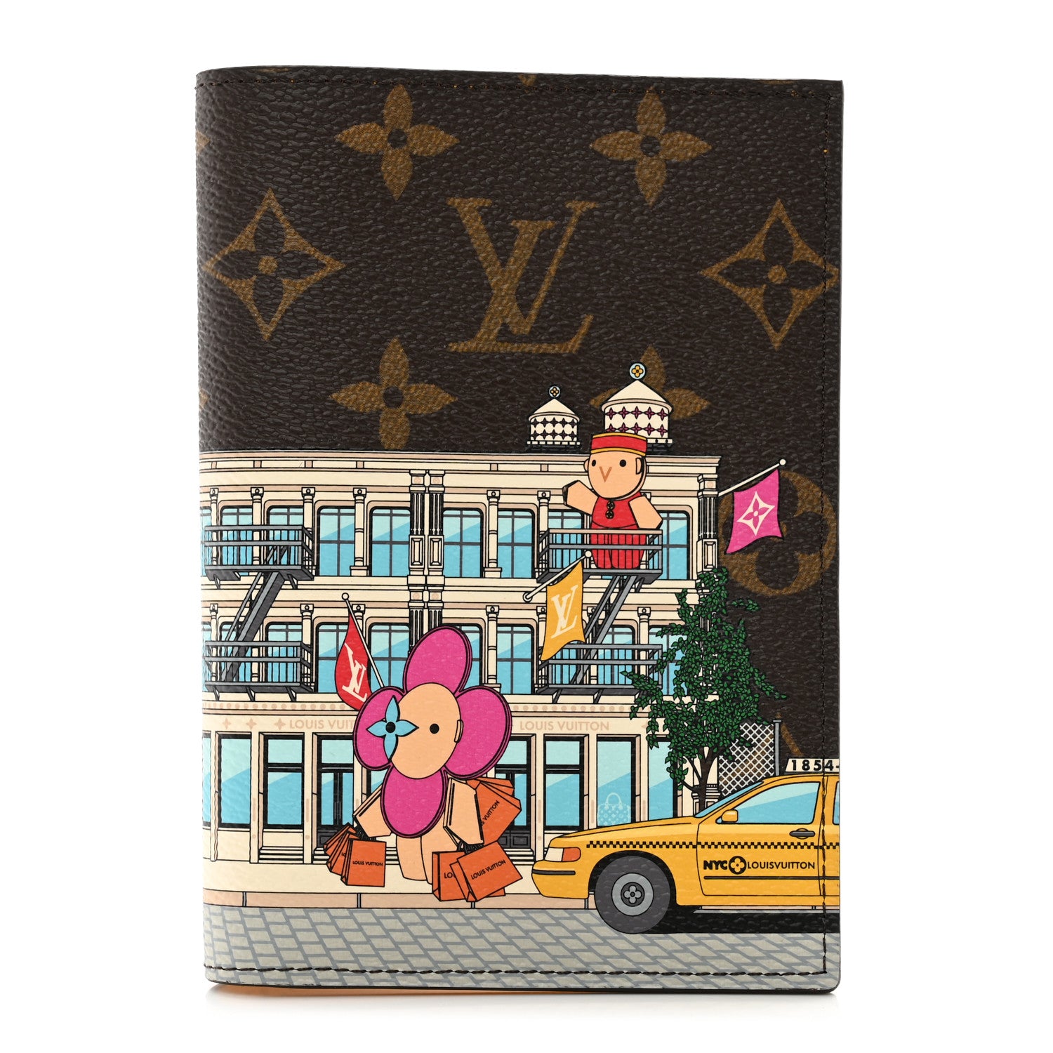 Louis Vuitton Monogram 2022 Christmas Animation New York Soho Passport Cover Yellow 1 of 6