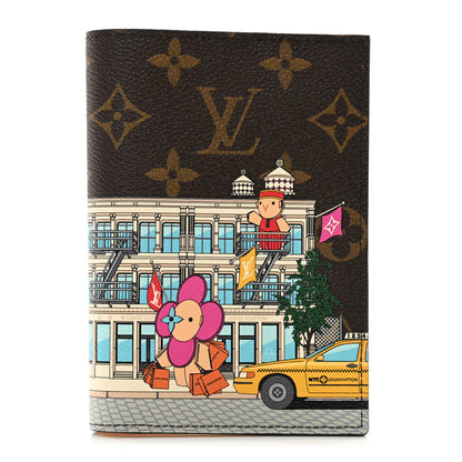 Louis Vuitton Monogram 2022 Christmas Animation New York Soho Passport Cover Yellow 1 of 6