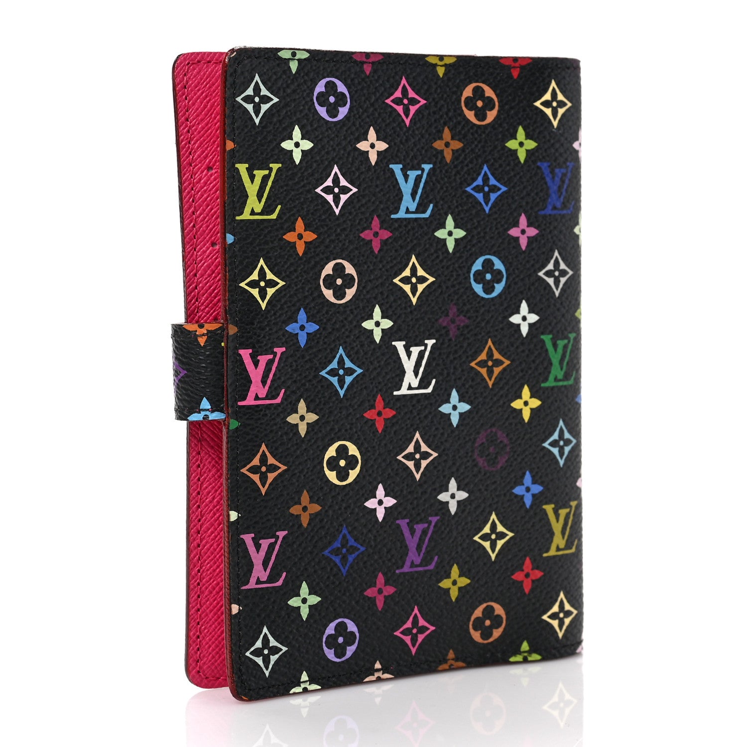 Louis Vuitton Monogram Multicolor Small Ring Agenda Cover Black Grenade 3 of 6