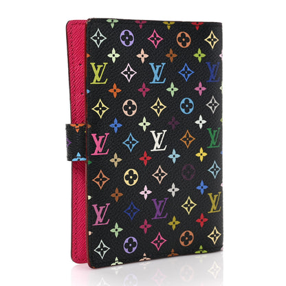 Louis Vuitton Monogram Multicolor Small Ring Agenda Cover Black Grenade 3 of 6