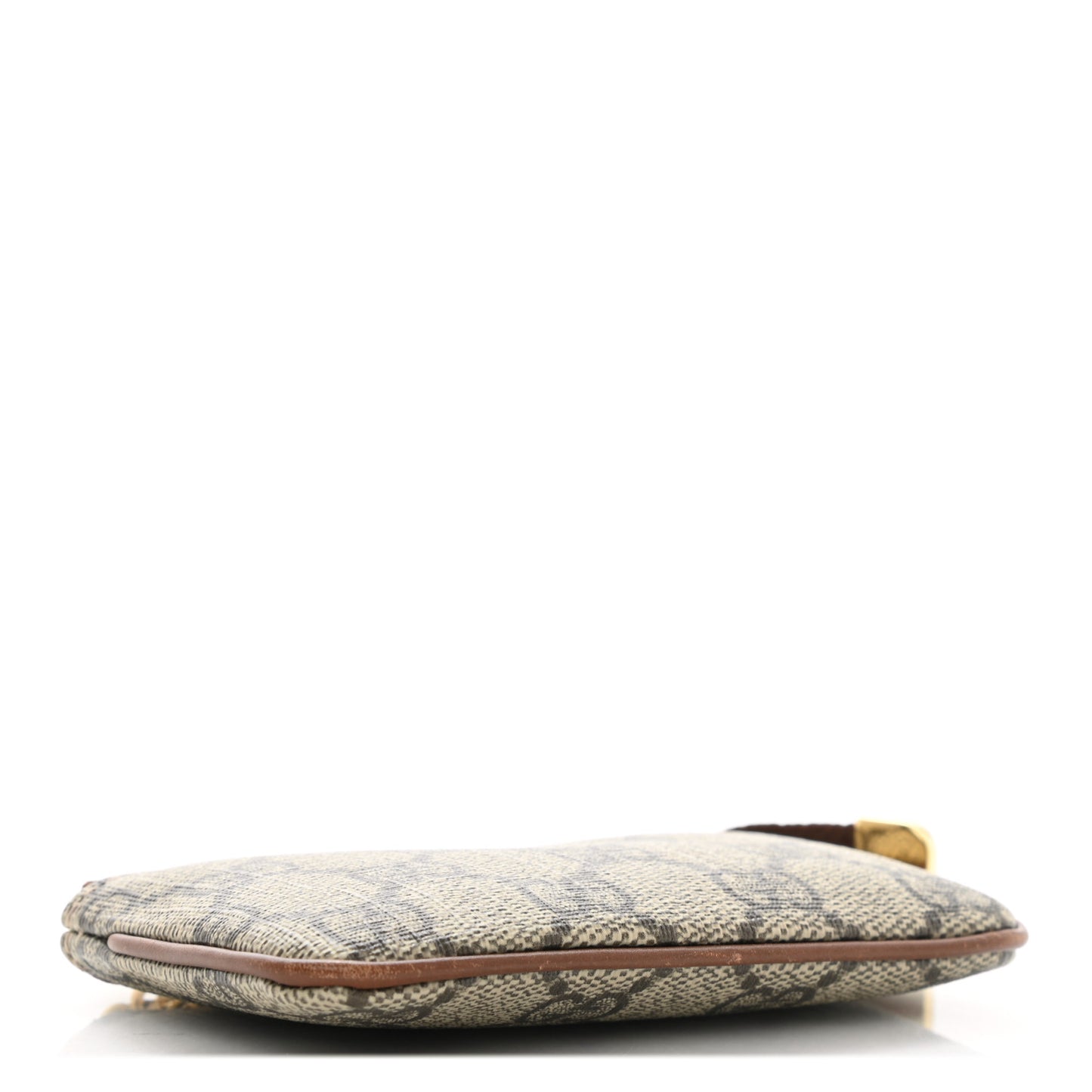 GG Supreme Monogram Key Case Beige Ebony Cuir