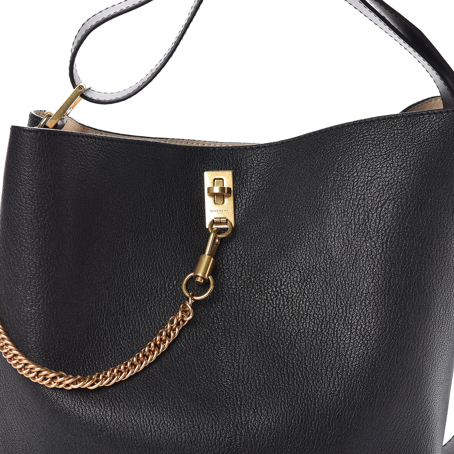 Givenchy Grained Calfskin GV Bucket Bag Black 9 of 9