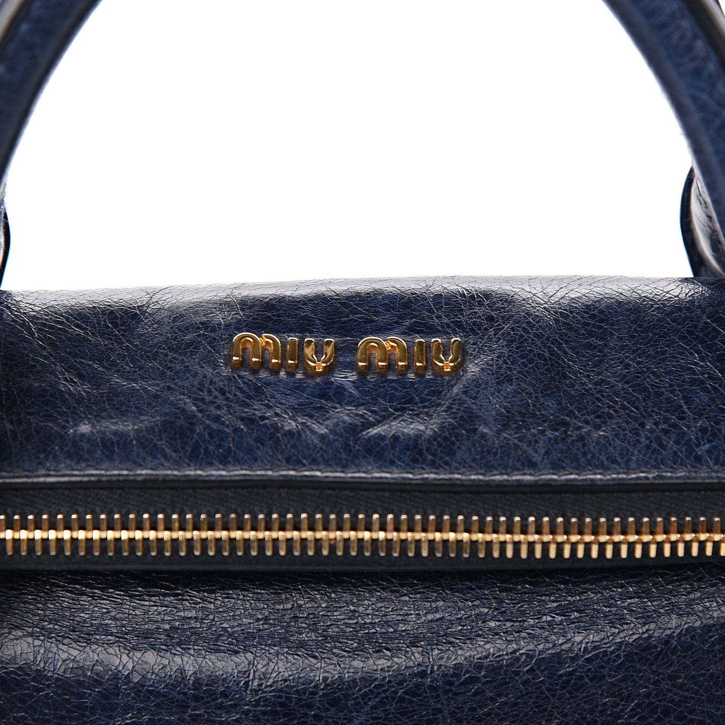Vitello Lux Mini Bow Bag Bluette