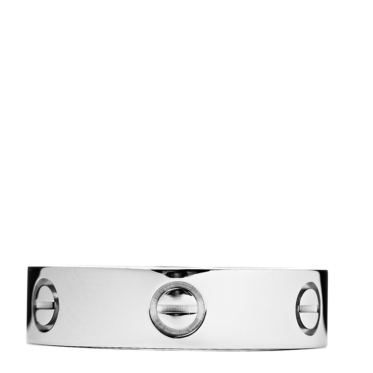 18K White Gold 6mm LOVE Ring 62 10