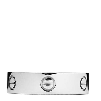 Cartier 18K White Gold 6mm LOVE Ring 62 10 3 of 4