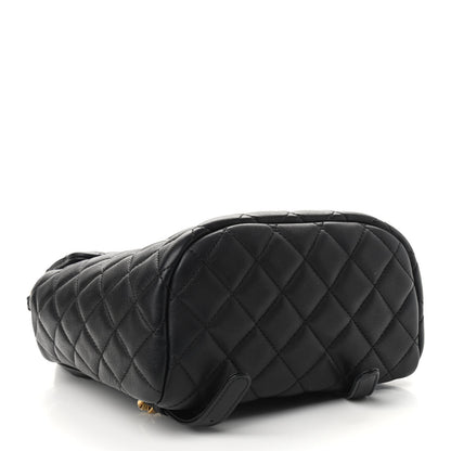 Chanel Calfskin Quilted Mini Urban Spirit Backpack Black 4 of 9