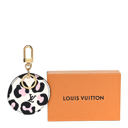 Louis Vuitton Monogram Wild At Heart Illustre Bag Charm Key Ring Black 5 of 5