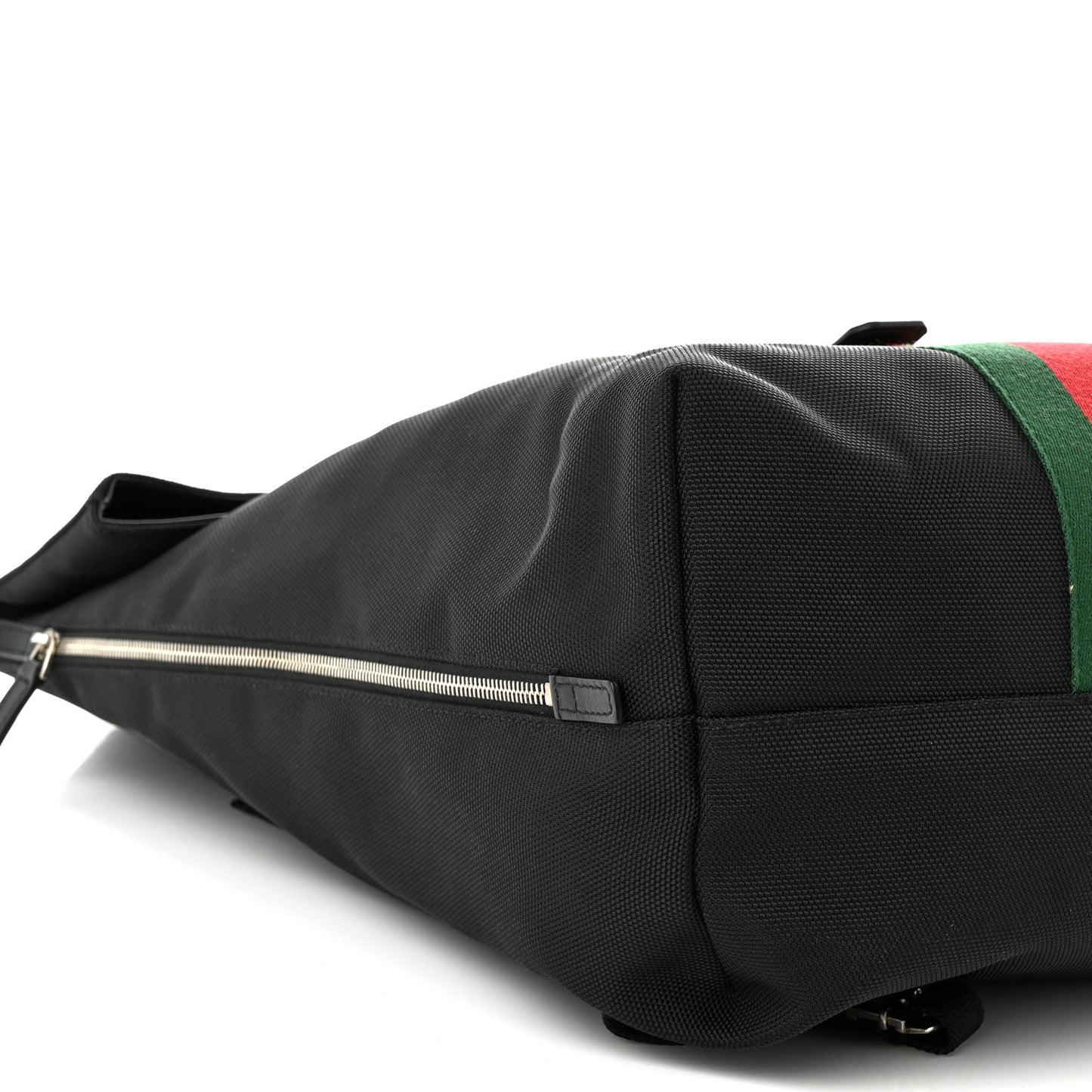 Techno Canvas Web Single Buckle Backpack Black