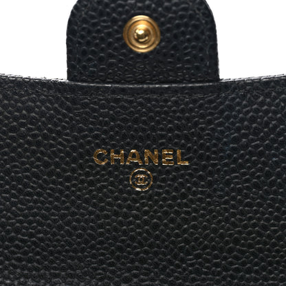 Chanel Caviar Quilted Large Gusset Flap Wallet Black 6 of 7