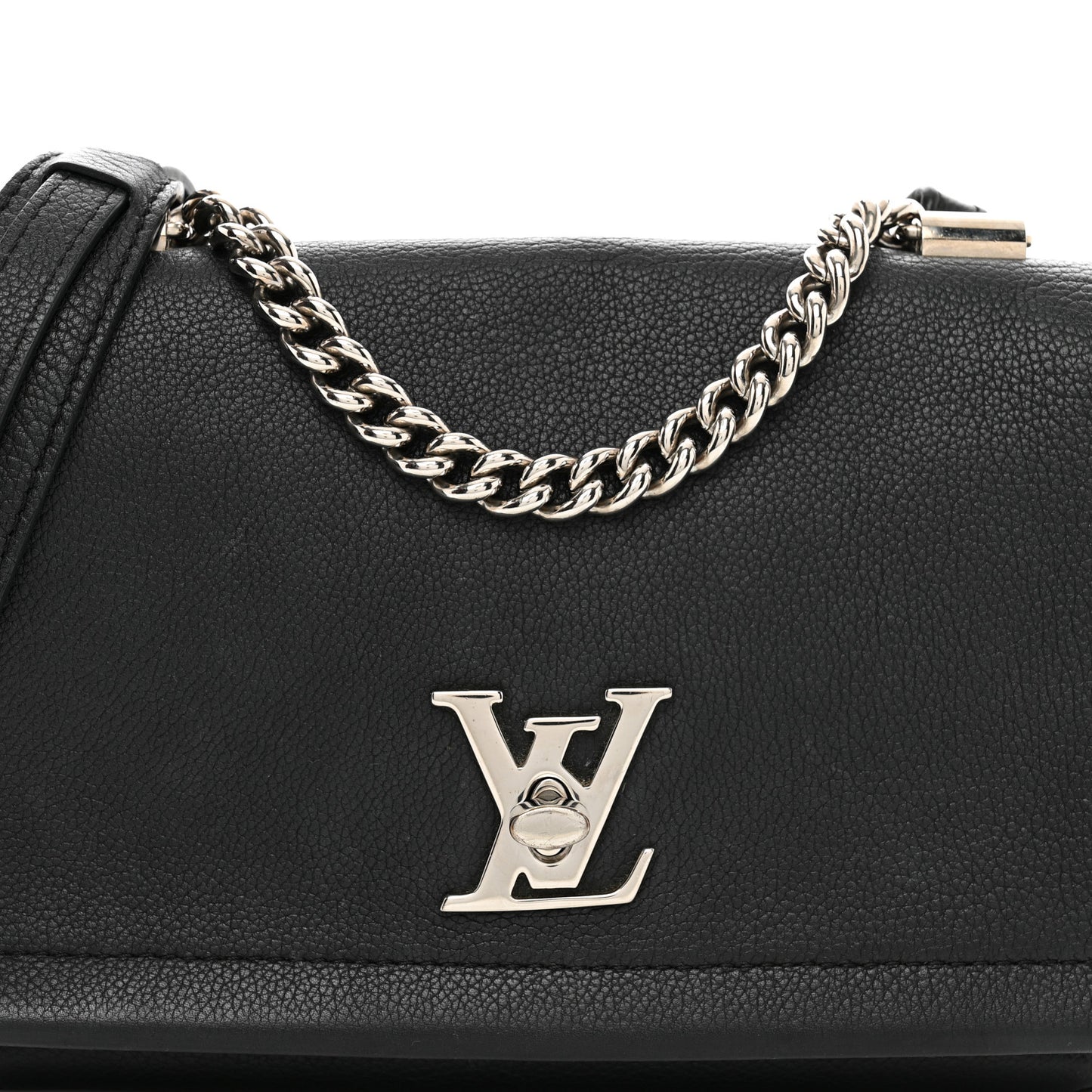 Calfskin Lockme II Chain Bag BB Black