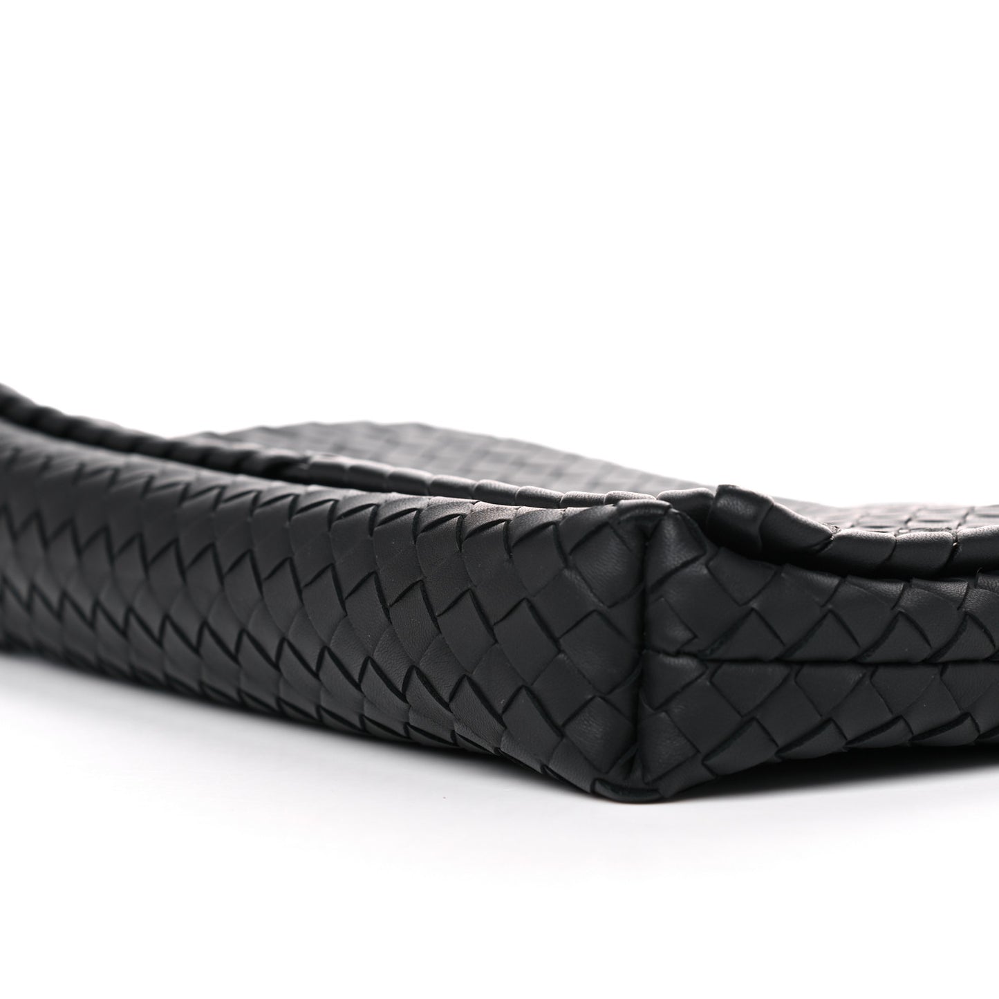 Nappa Intrecciato Dahlia Clutch Crossbody Black