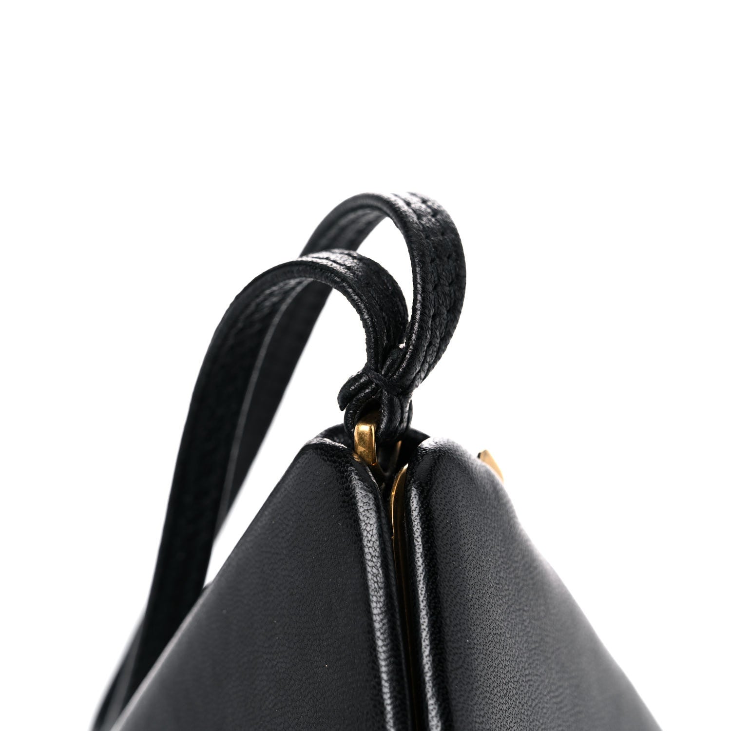 Saint Laurent Lambskin Pyramid Clutch Black 20 of 21