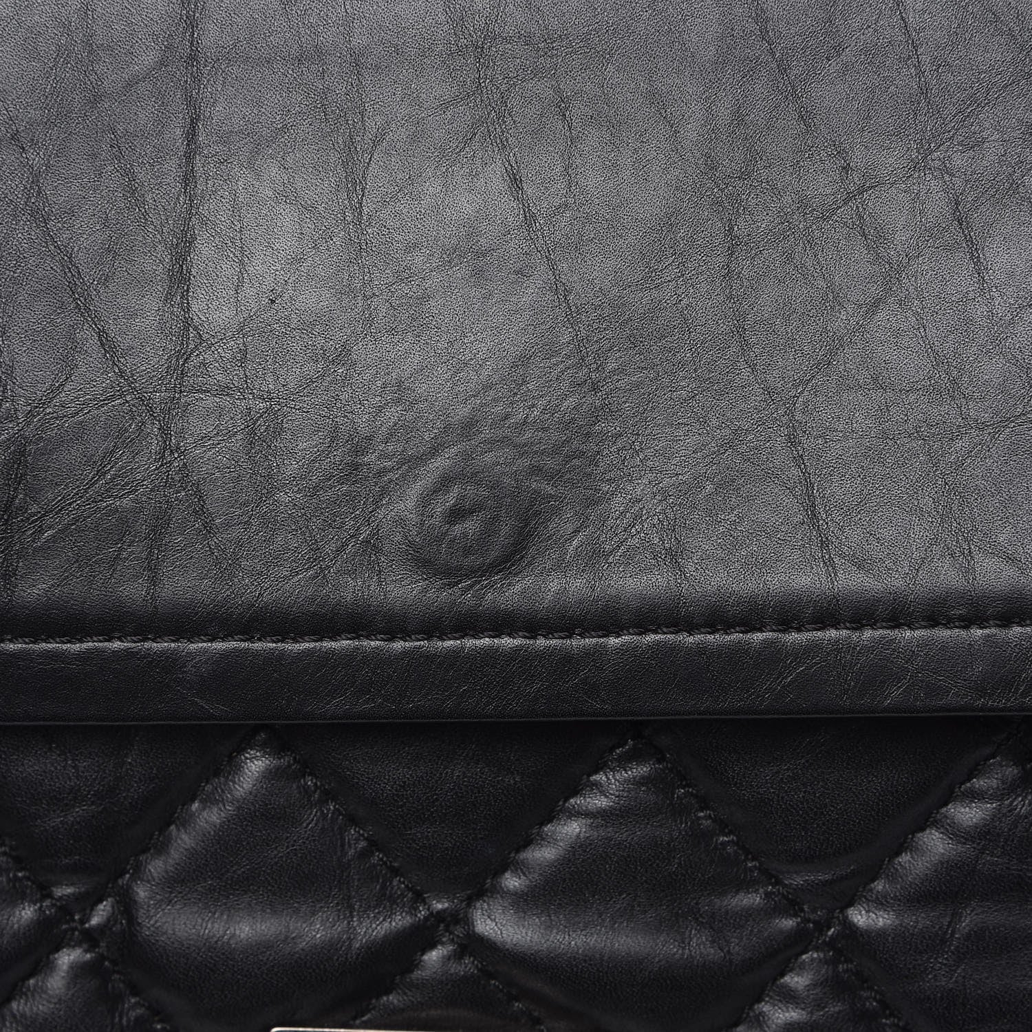 Chanel Aged Calfskin Quilted 2.55 Reissue 227 Flap Black 9 of 10