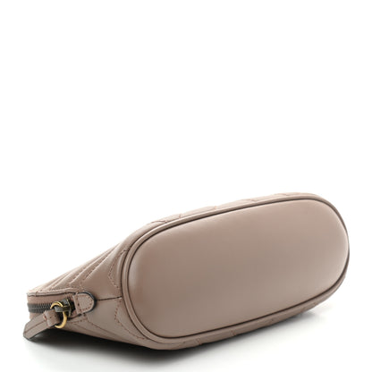 Gucci Calfskin Matelasse Large GG Marmont Pouch Cosmetic Case Porcelain Rose 4 of 7
