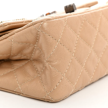 Chanel Metallic Calfskin Quilted Lucky Charms 2.55 Reissue 224 Flap Gold 9 of 10
