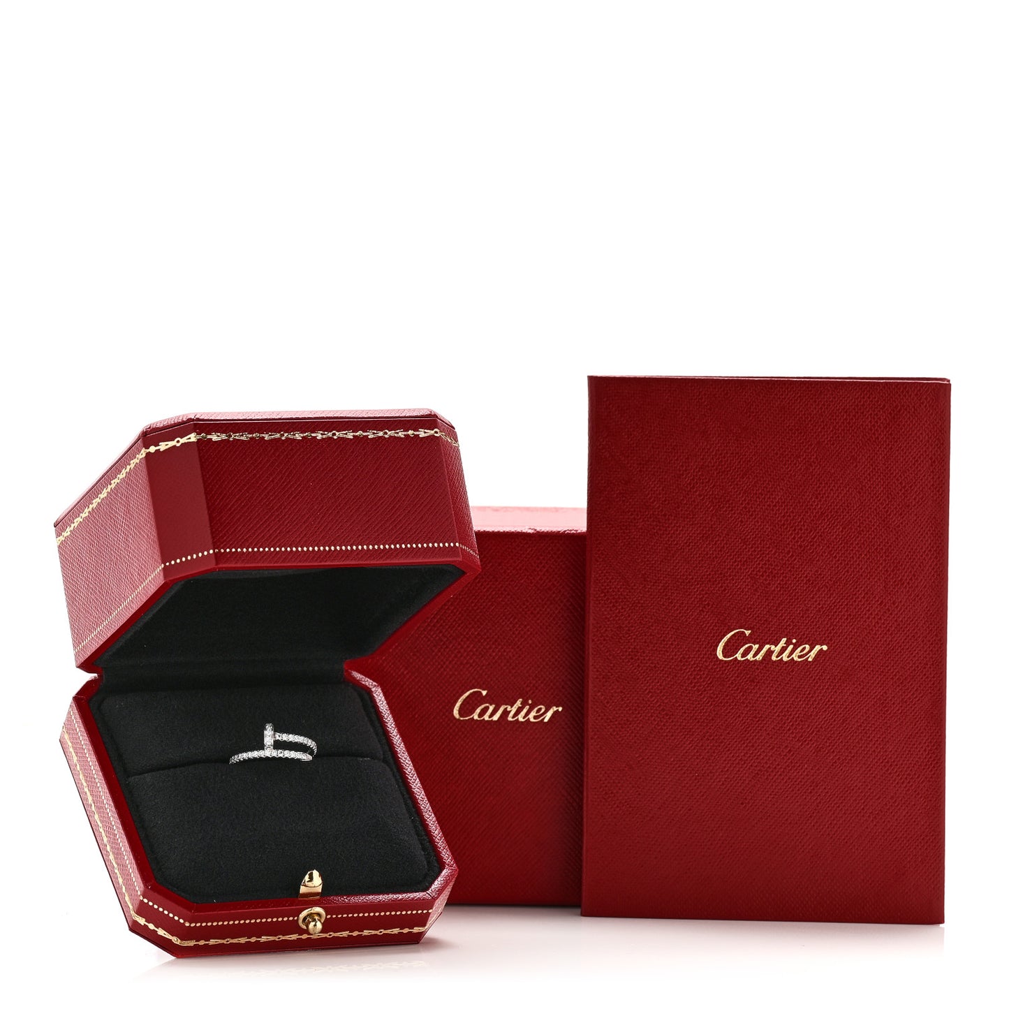 18K White Gold Diamond Juste Un Clou Paved Ring 49 5