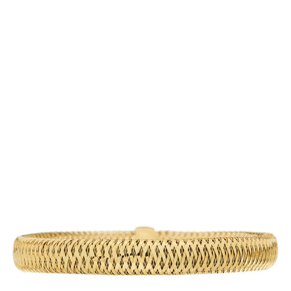 Roberto Coin 18K Yellow Gold Primavera Flex Bangle Bracelet 2 of 3