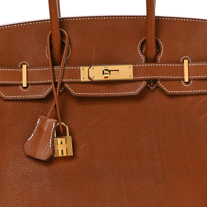 Hermes Natural Barenia Faubourg Birkin 30 Fauve 8 of 10