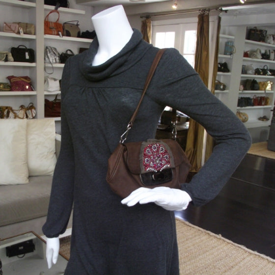 Prada Leather Crystal Flap bag 2 of 11