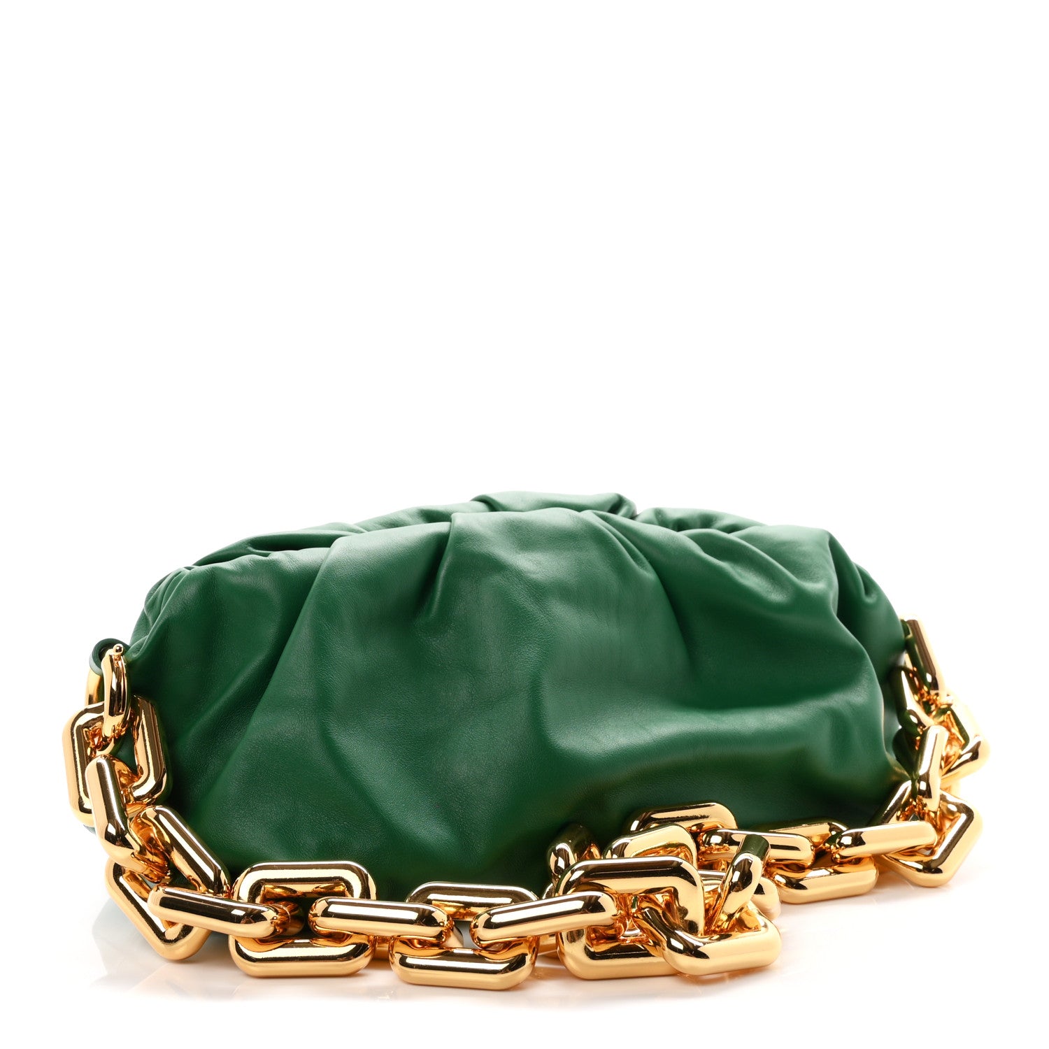 Bottega Veneta Calfskin The Pouch Chain Racing Green 3 of 10